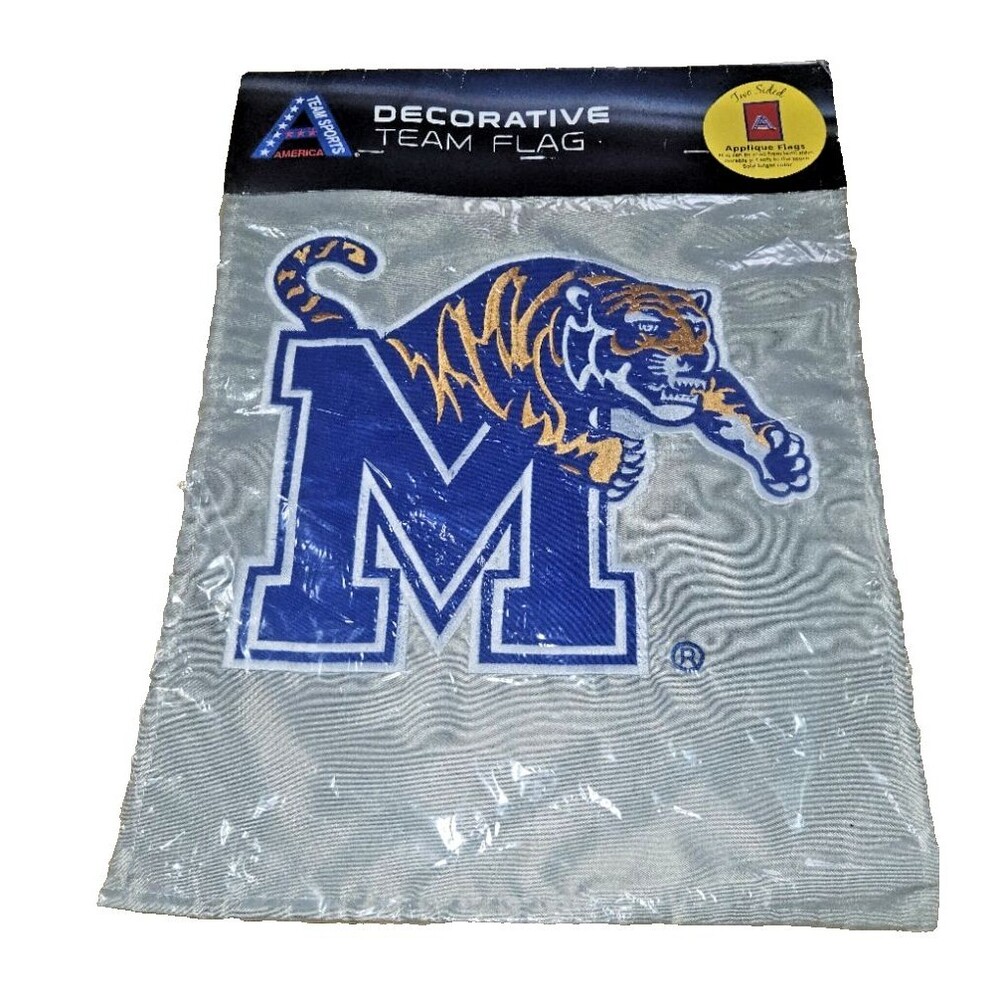 VTG University of Memphis Tigers Flag House Banner 2 sided 2015 NEW applique NOS